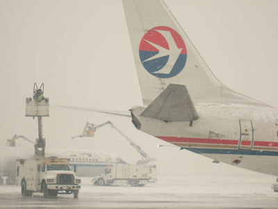 首都机场保障雪天运行